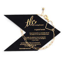 Load image into Gallery viewer, Gold Filled Heart Linked Chain Bracelet