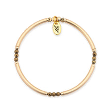 Load image into Gallery viewer, Shine Your Way - Gold Hematite & Gold Filled Stretch Bangle