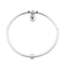 Load image into Gallery viewer, Chic Sparkle - Cubic Zirconia & Sterling Stretch Bangle