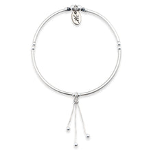 Load image into Gallery viewer, Glitter Posh - Sterling Silver Stretch Bangle