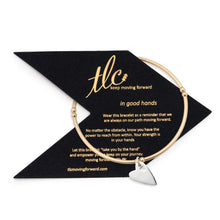 Load image into Gallery viewer, Sweet Heart - Gold Filled & Sterling Silver Charmed Stretch Bangle