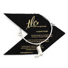 Load image into Gallery viewer, Cowgirl Glam - Sterling Silver Charmed Stretch Bangle