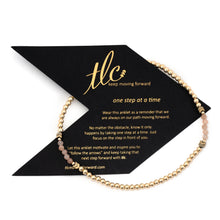 Load image into Gallery viewer, Girl Power - Peach Moonstone & Gold Filled Resilience Anklet