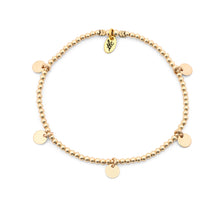 Load image into Gallery viewer, Mini Disc - Gold Filled Charmed Anklet