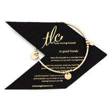 Load image into Gallery viewer, Mini Disc - Gold Filled Charmed Stretch Bangle