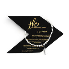 Load image into Gallery viewer, Sparkled Cross Charm Bracelet - Sterling Silver