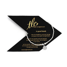 Load image into Gallery viewer, Sparkled Round Charm Bracelet - Sterling Silver