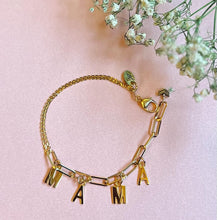 Load image into Gallery viewer, Custom & Personalized Gold Linked Chain Anklet