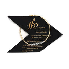 Load image into Gallery viewer, Born to Sparkle - Crystal & Gold Filled Stretch Bangle