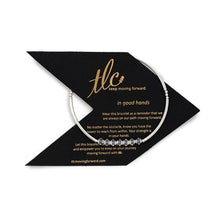 Load image into Gallery viewer, Born to Sparkle - Crystal & Sterling Silver Stretch Bangle