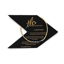 Load image into Gallery viewer, Born to Sparkle - Midnight Crystal & Gold Filled Stretch Bangle