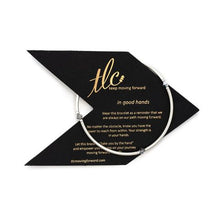 Load image into Gallery viewer, Sweet & Lovely - Silver Crystal & Sterling Silver Stretch Bangle