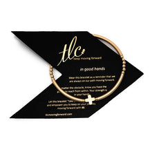 Load image into Gallery viewer, Blessed Gold Stretch Bangle