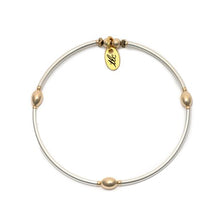 Load image into Gallery viewer, Sleek Elegance - Mixed Metal Stretch Bangle