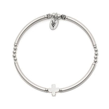 Load image into Gallery viewer, Blessed Silver Stretch Bangle