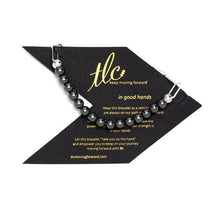 Load image into Gallery viewer, Hematite & Silver Linked Chain Bracelet