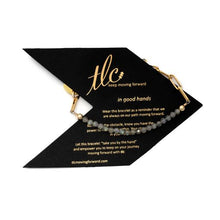 Load image into Gallery viewer, Dainty Labradorite & Gold Linked Chain Bracelet