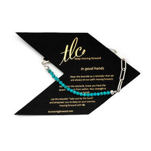 Load image into Gallery viewer, Dainty Turquoise & Silver Linked Chain Bracelet