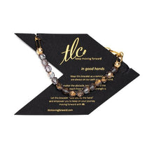 Load image into Gallery viewer, Czech Glass & Gold Linked Chain Bracelet