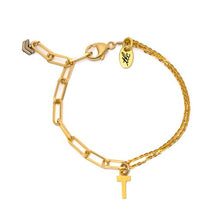 Load image into Gallery viewer, Custom & Personalized Gold Linked Chain Bracelet