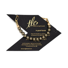 Load image into Gallery viewer, Pyrite & Gold Linked Chain Bracelet