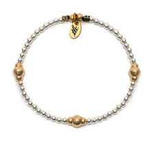 Load image into Gallery viewer, You are Enough - Sterling Silver & Gold Filled Design Resilience Bracelet