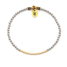 Load image into Gallery viewer, Beauty in Simplicity - Sterling Silver & Gold Filled Bar Resilience Bracelet
