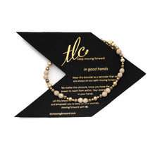 Load image into Gallery viewer, Riverstone & Gold Design Stretch Bracelet