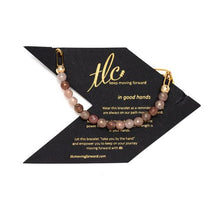 Load image into Gallery viewer, Strawberry Quartz & Gold Linked Chain Bracelet