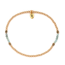 Load image into Gallery viewer, Stand Strong, Beautiful - Apatite & Gold Filled Resilience Anklet