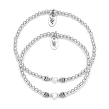 Load image into Gallery viewer, Heart to Heart - Sterling Silver Resilience Bracelet Set