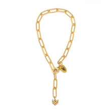 Load image into Gallery viewer, Gold Paperclip Linked Chain Bracelet