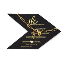 Load image into Gallery viewer, Gold Paperclip Linked Chain Bracelet