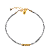 Load image into Gallery viewer, Mixed Metal Hematite Classic Anklet