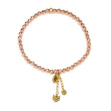 Load image into Gallery viewer, Rose Gold Hematite Stretch Bracelet