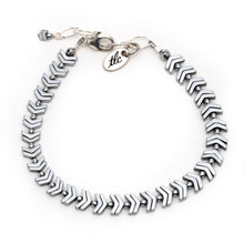 Load image into Gallery viewer, Silver Chevron Classic Bracelet