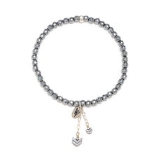 Load image into Gallery viewer, Silver Hematite Stretch Bracelet