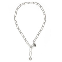 Load image into Gallery viewer, Silver Paperclip Linked Chain Anklet