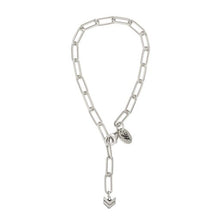Load image into Gallery viewer, Silver Paperclip Linked Chain Bracelet