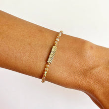 Load image into Gallery viewer, Gold Czech Glass Classic Bracelet