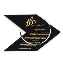 Load image into Gallery viewer, Inner Glow - Hematite &amp; Sterling Stretch Bangle
