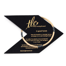 Load image into Gallery viewer, Shine Your Way - Hematite &amp; Gold Filled Stretch Bangle
