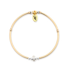 Load image into Gallery viewer, Chic Sparkle - Cubic Zirconia &amp; Gold Filled Stretch Bangle
