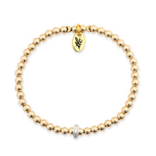 Load image into Gallery viewer, Glimmer &amp; Glow - Cubic Zirconia &amp; Gold Filled Stretch Bracelet
