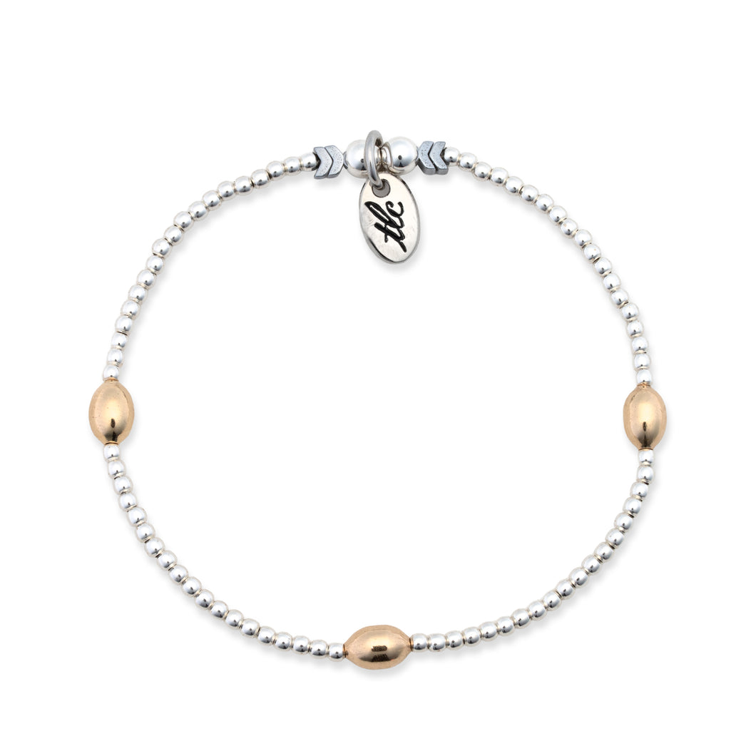 Delicate Strength - 2mm Sterling Silver Resilience Bracelet