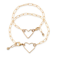 Load image into Gallery viewer, Linked Forever - Mama &amp; Mini Gold Filled Linked Chain Bracelet
