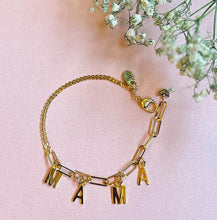 Load image into Gallery viewer, Custom &amp; Personalized Gold Linked Chain Anklet
