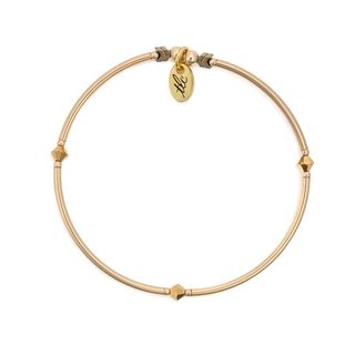 Sweet & Lovely - Gold Crystal & Gold Filled Stretch Bangle