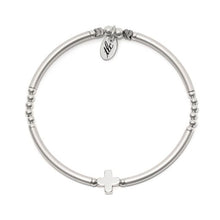 Load image into Gallery viewer, Blessed Silver Stretch Bangle
