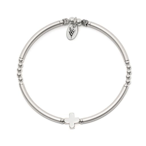 Blessed Silver Stretch Bangle